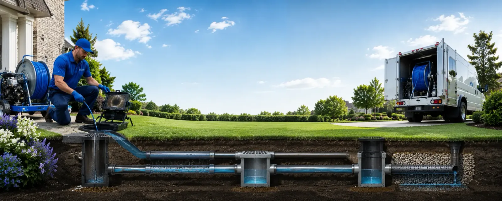 Outdoor drain cleaning information for Shepardsville, IN